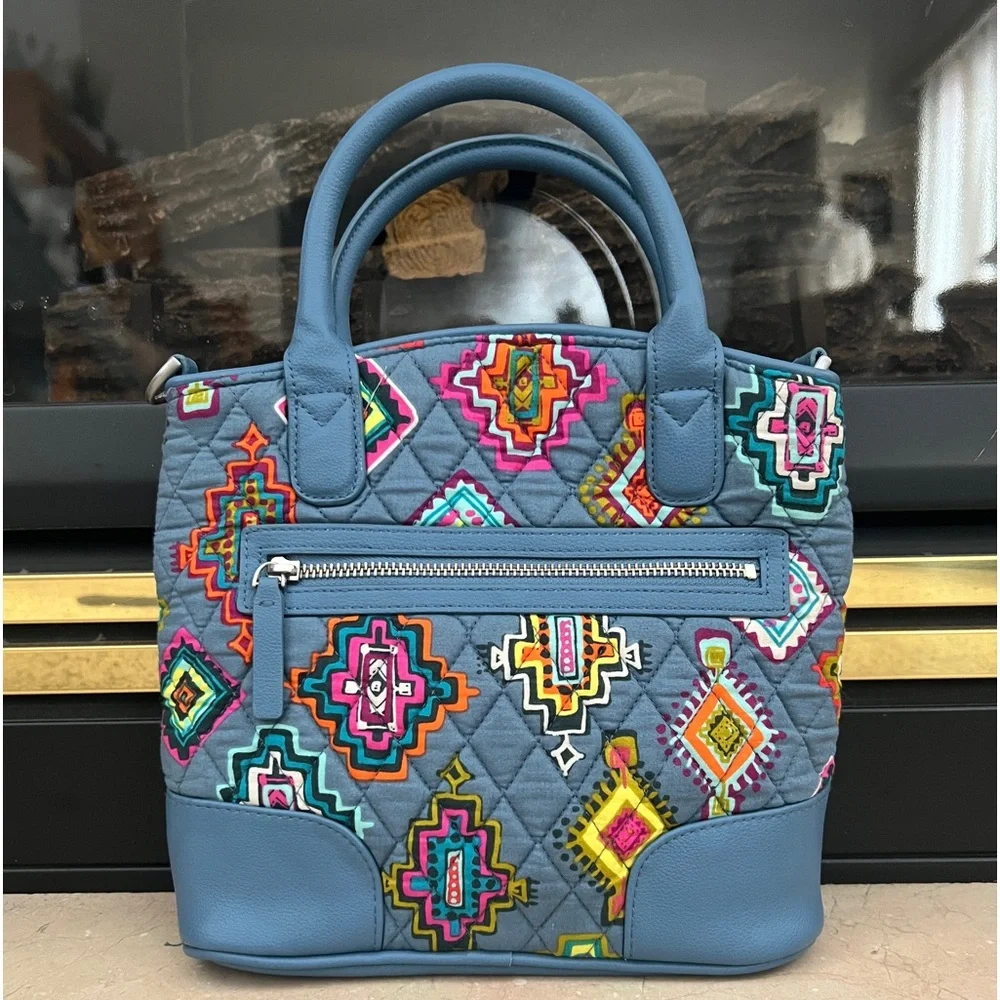Vera Bradley Day Off Painted Medallions Satchel NWOT‎